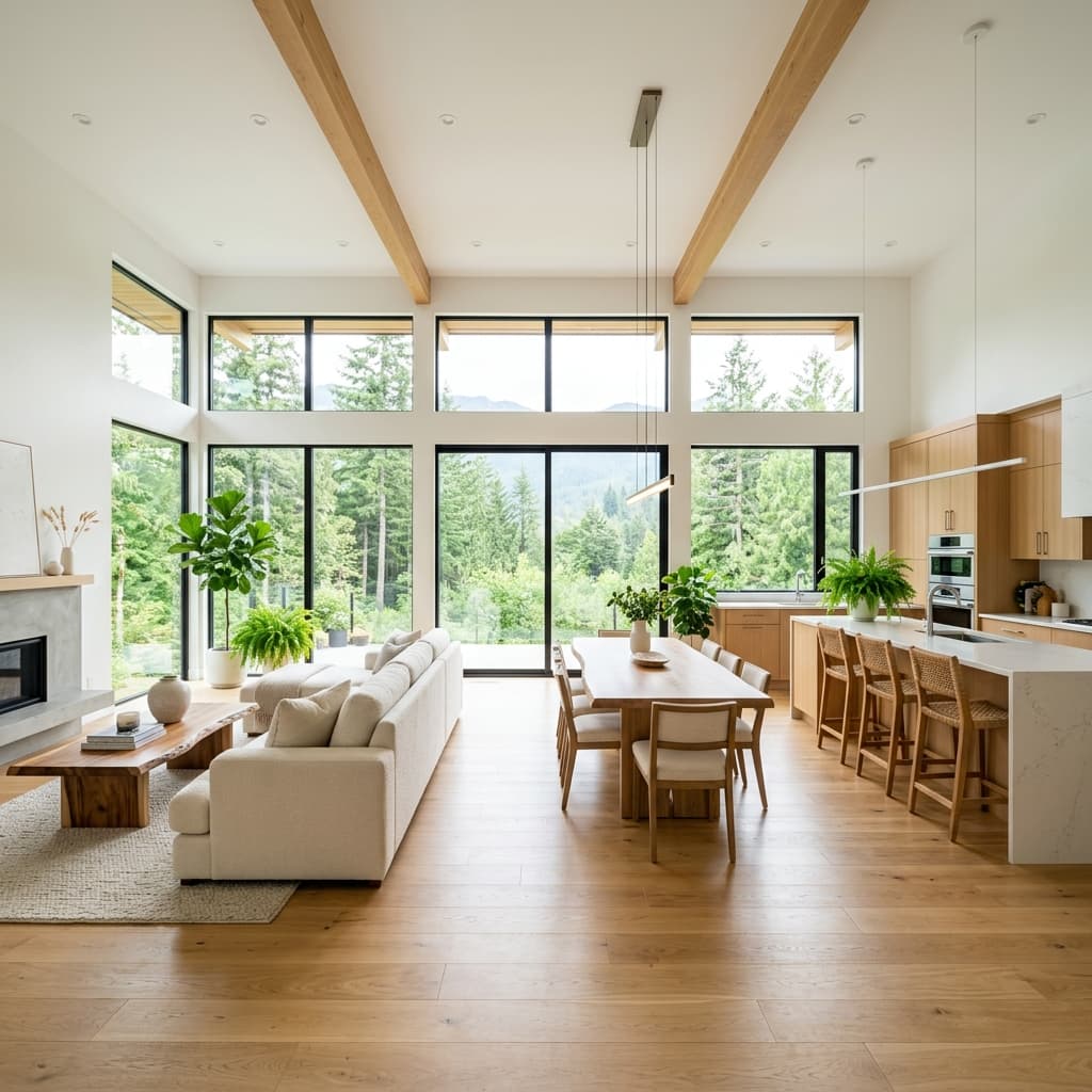 Clean modern home